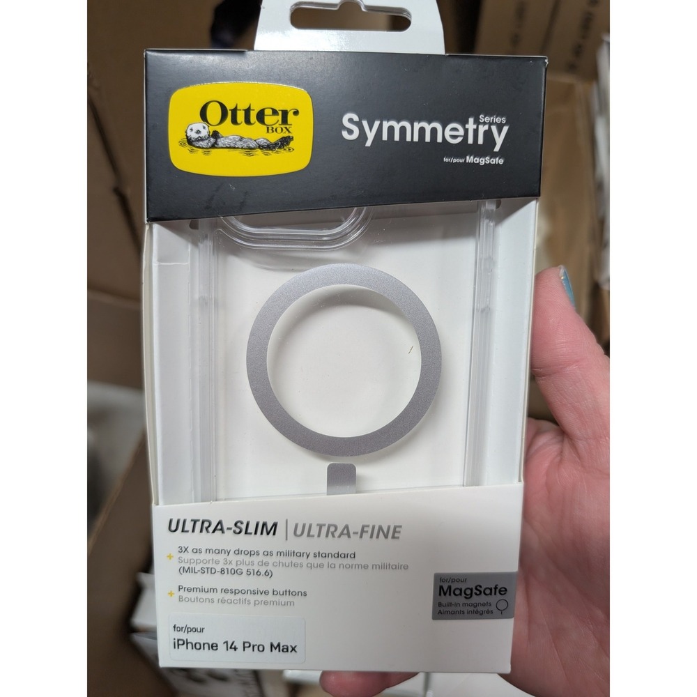 OtterBox Symmetry iPhone 14 Pro Max Case Clear NWT MagSafe Ultra-Slim Protective
